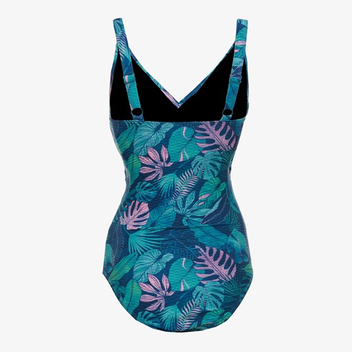 Voorgevormd dames badpak print blauw