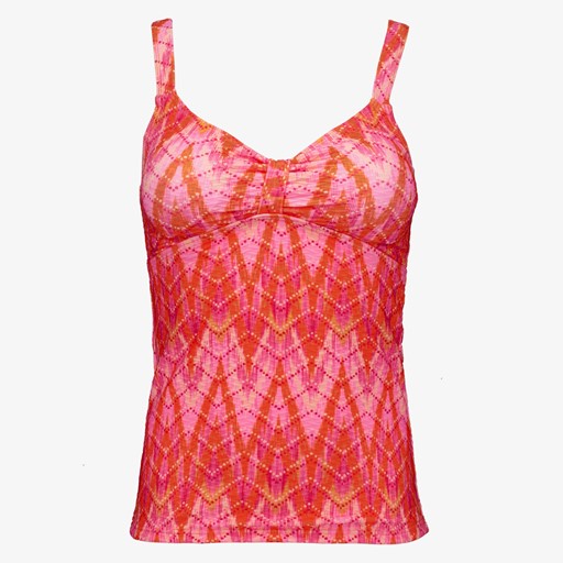 Voorgevormde dames tankini print roze