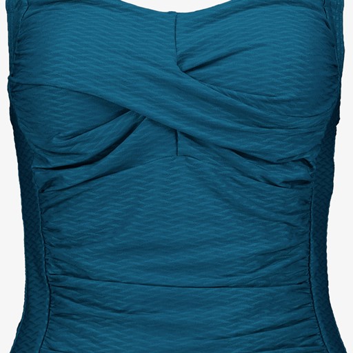 Voorgevormde dames tankinitop petrol