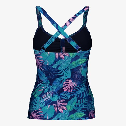 Voorgevormde dames tankini print blauw