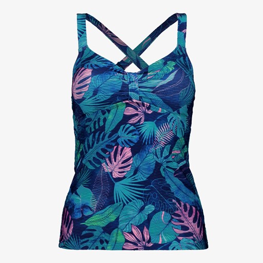 Voorgevormde dames tankini print blauw