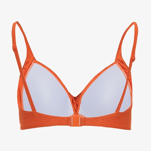 Voorgevormde dames bikinitop oranje