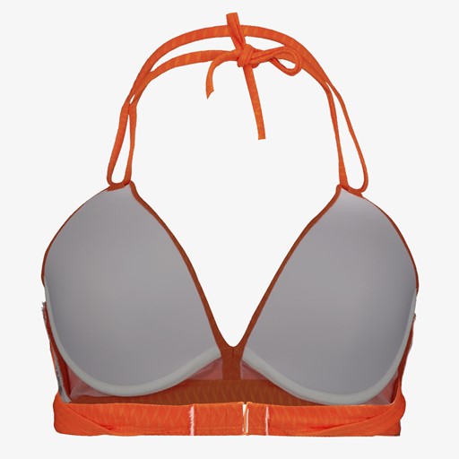 Voorgevormde triangel bikinitop oranje