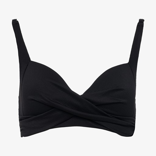 Voorgevormde dames bikinitop zwart