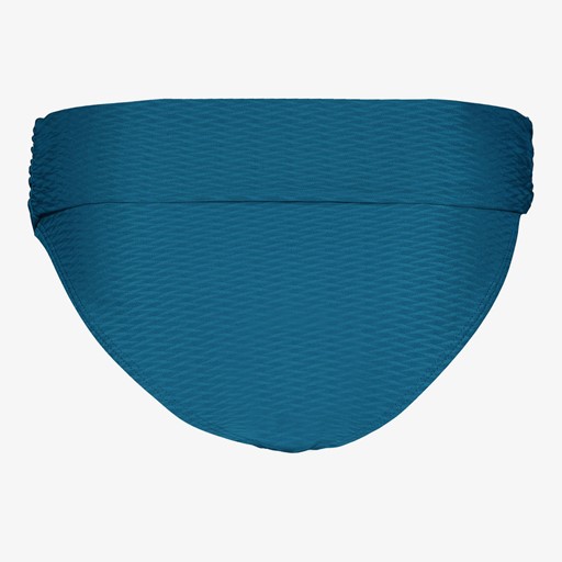 Dames bikinibroekje met overslag petrol