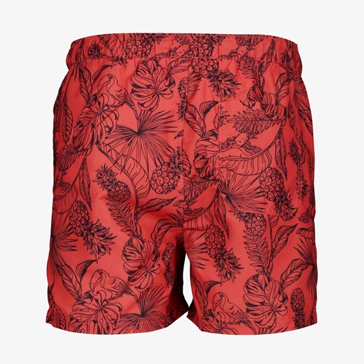 Heren zwemshort ananas rood
