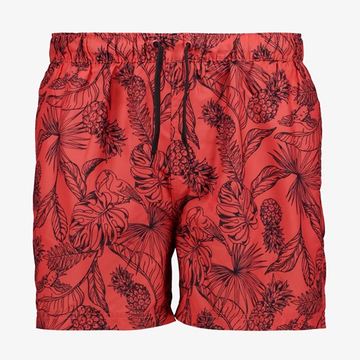 Heren zwemshort ananas rood