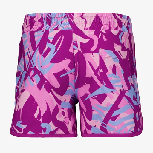 Meisjes sweatshort met print paars