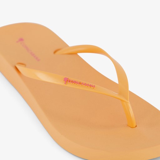Dames teenslippers oranje