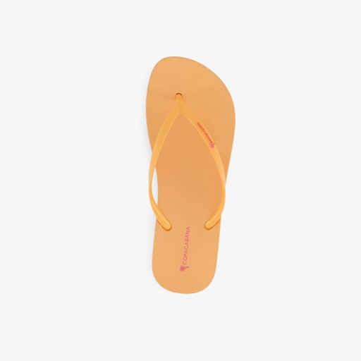 Dames teenslippers oranje