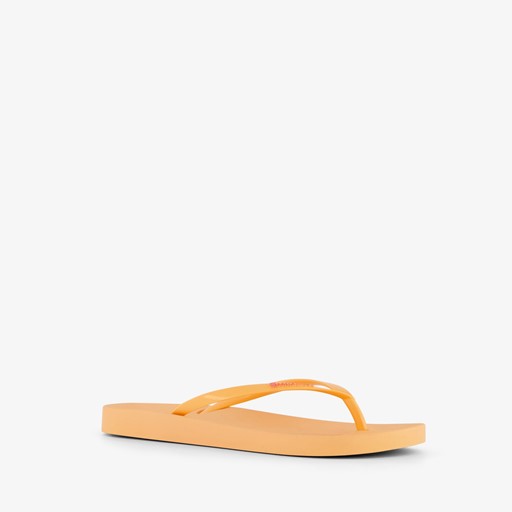Dames teenslippers oranje