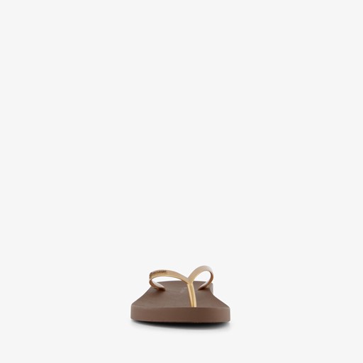 Dames teenslippers bruin