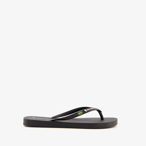 Dames teenslippers zwart