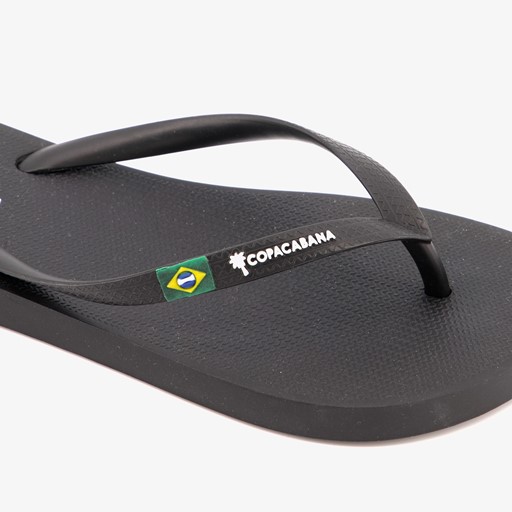 Dames teenslippers zwart