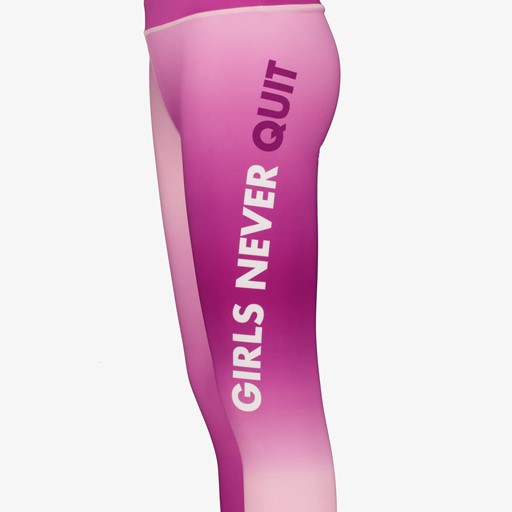 Meisjes sportlegging faded print roze