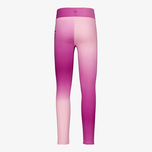 Meisjes sportlegging faded print roze
