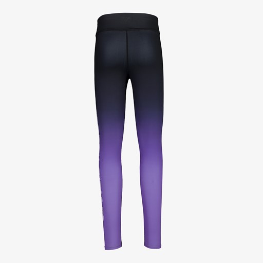 Meisjes sportlegging zwart paars