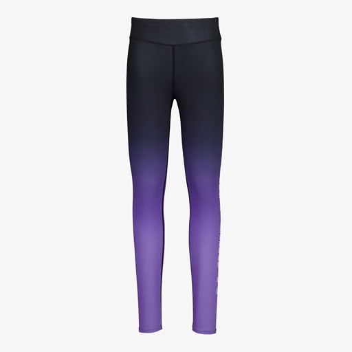 Meisjes sportlegging zwart paars