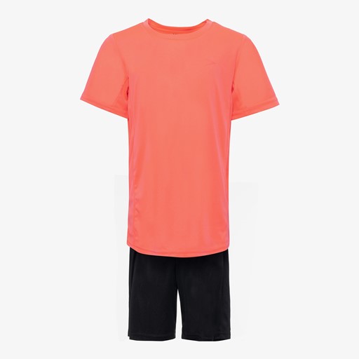 Tweedelige kinder sport set oranje