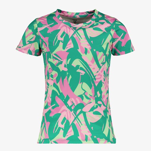 Dry meisjes sport T-shirt met print groen