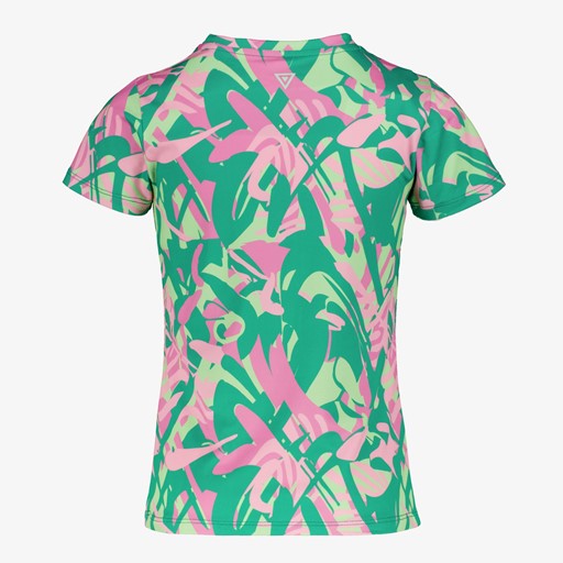 Dry meisjes sport T-shirt met print groen
