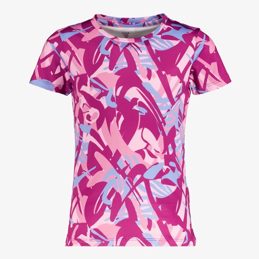 Dry meisjes sport T-shirt met print roze