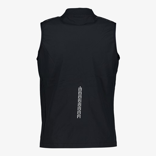 Heren hardloop bodywarmer zwart