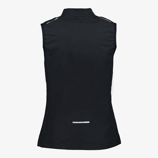 Dames hardloop bodywarmer zwart
