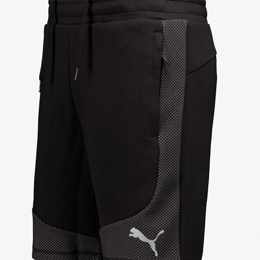 Evostripe heren sportshort zwart