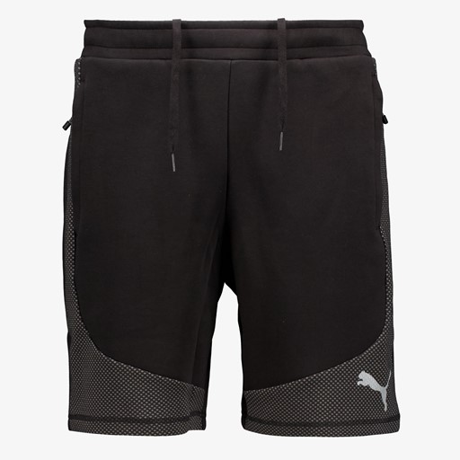 Evostripe heren sportshort zwart