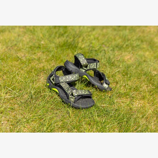 Jongens sandalen zwart geel