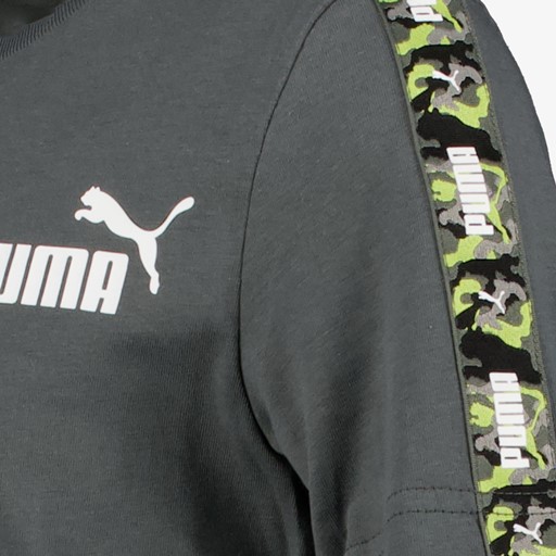 Essentials Tape kinder sport T-shirt grijs