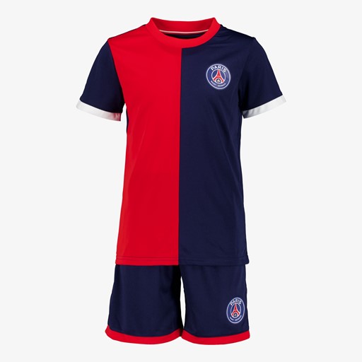 PSG tweedelige kinder sport set blauw rood