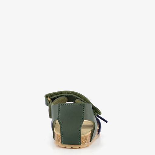 Leren jongens sandalen blauw groen
