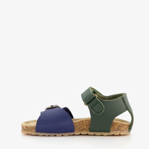 Leren jongens sandalen blauw groen