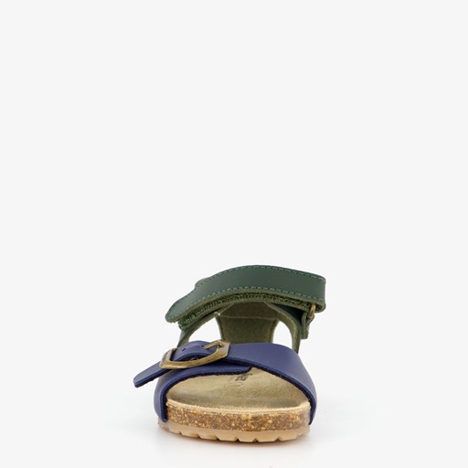 Leren jongens sandalen blauw groen