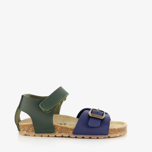 Leren jongens sandalen blauw groen