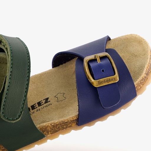 Leren jongens sandalen blauw groen