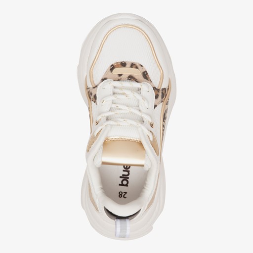 Meisjes dad sneakers met tijgerprint