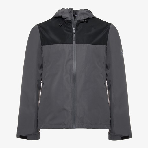 Heren jas winddicht donkergrijs