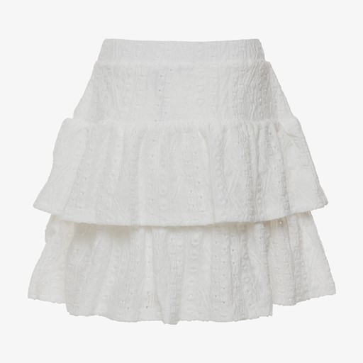 Meisjes rok wit