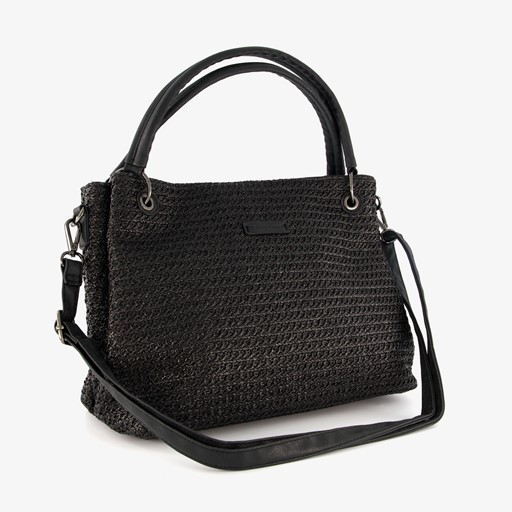 Dames stro tas zwart