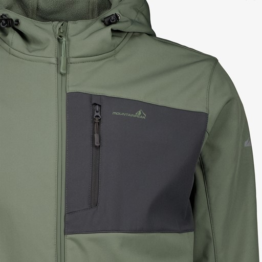 Heren softshell jas groen