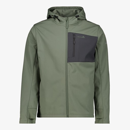 Heren softshell jas groen