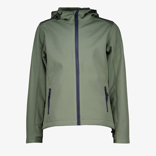 Kinder softshell jas groen