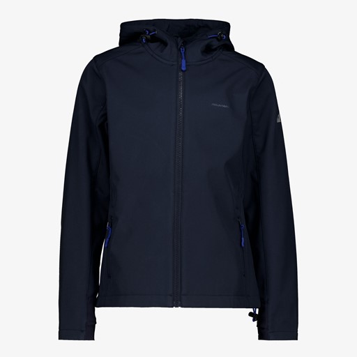 Kinder softshell jas blauw