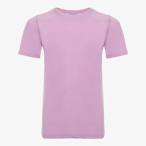 Meisjes UV zwemshirt met korte mouwen lila