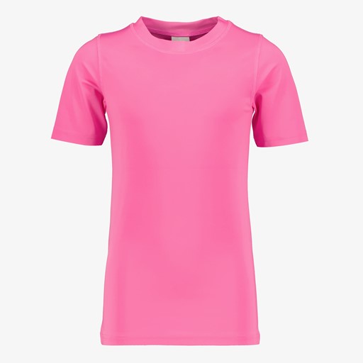 Meisjes UV zwemshirt met korte mouwen roze