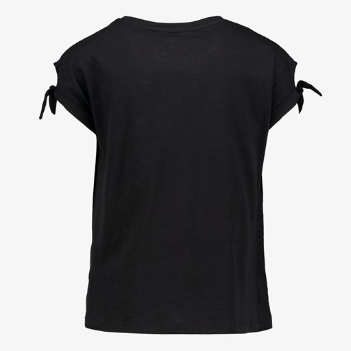 Name It meisjes T-shirt met knoopjes zwart