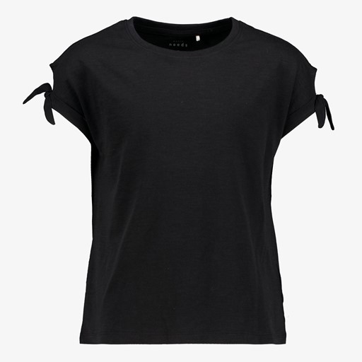 Name It meisjes T-shirt met knoopjes zwart
